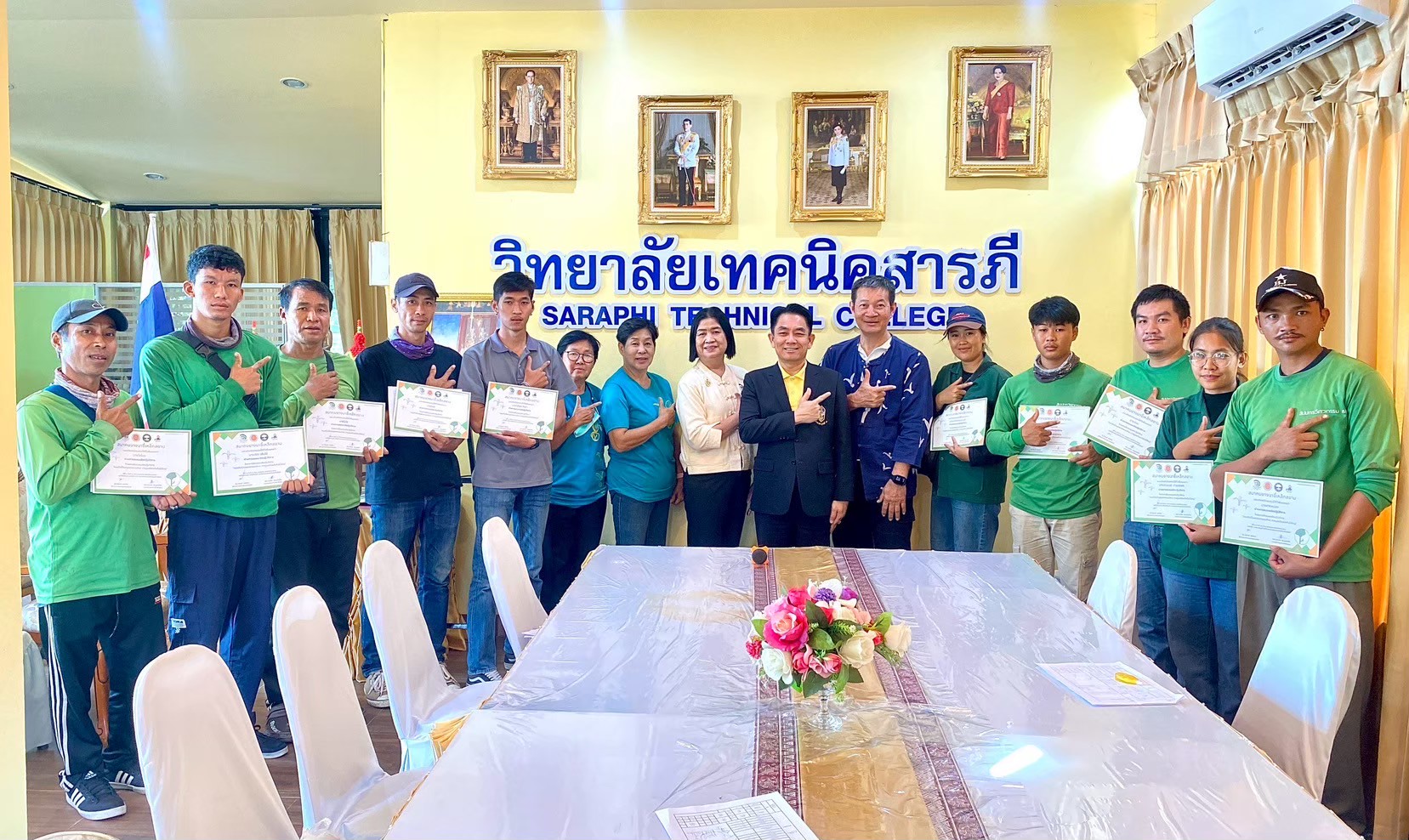 สมาคมฯ จัดอบรมให้ความรู้ด้านการดูแลและตัดแต่งต้นไม้ใหญ่ ให้กับองค์กรภายนอก ณ วิทยาลัยเทคนิคสารภี วันที่ 14 ก.ค.68